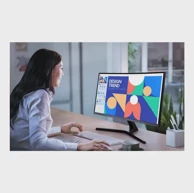 SAMSUNG Monitor LS27D390GAUXEN, 27", VA, FHD, crni